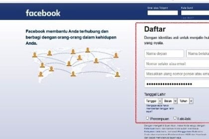 Cara Terbaru Daftar Facebook /FB melalui HP atau Laptop - BintangTop.com